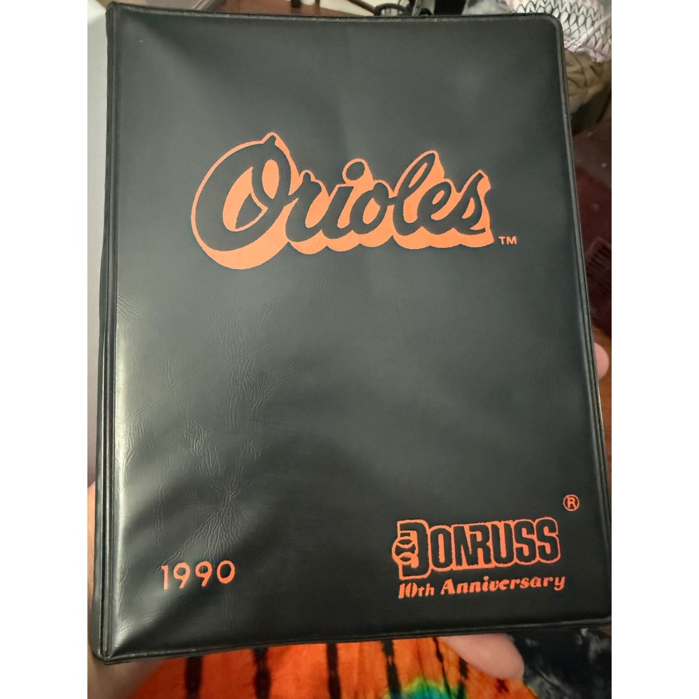 Vintage 1990 Donruss 10th Anniversary Baltimore Orioles Team Set Binder Leaf MLB
